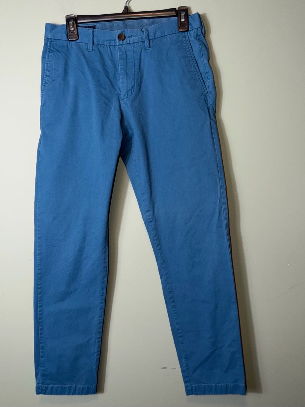 1901 Men's Teal Blue Chino Pants - Casual Stretch‎ Cotton 31X30 Ballard Slim Fit